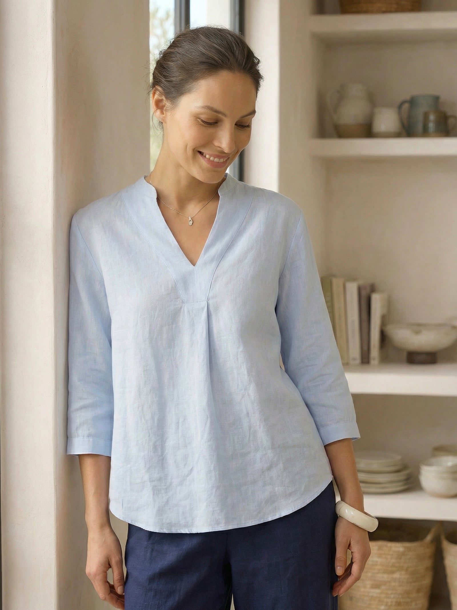 Linen Dress Shirt JOANNA