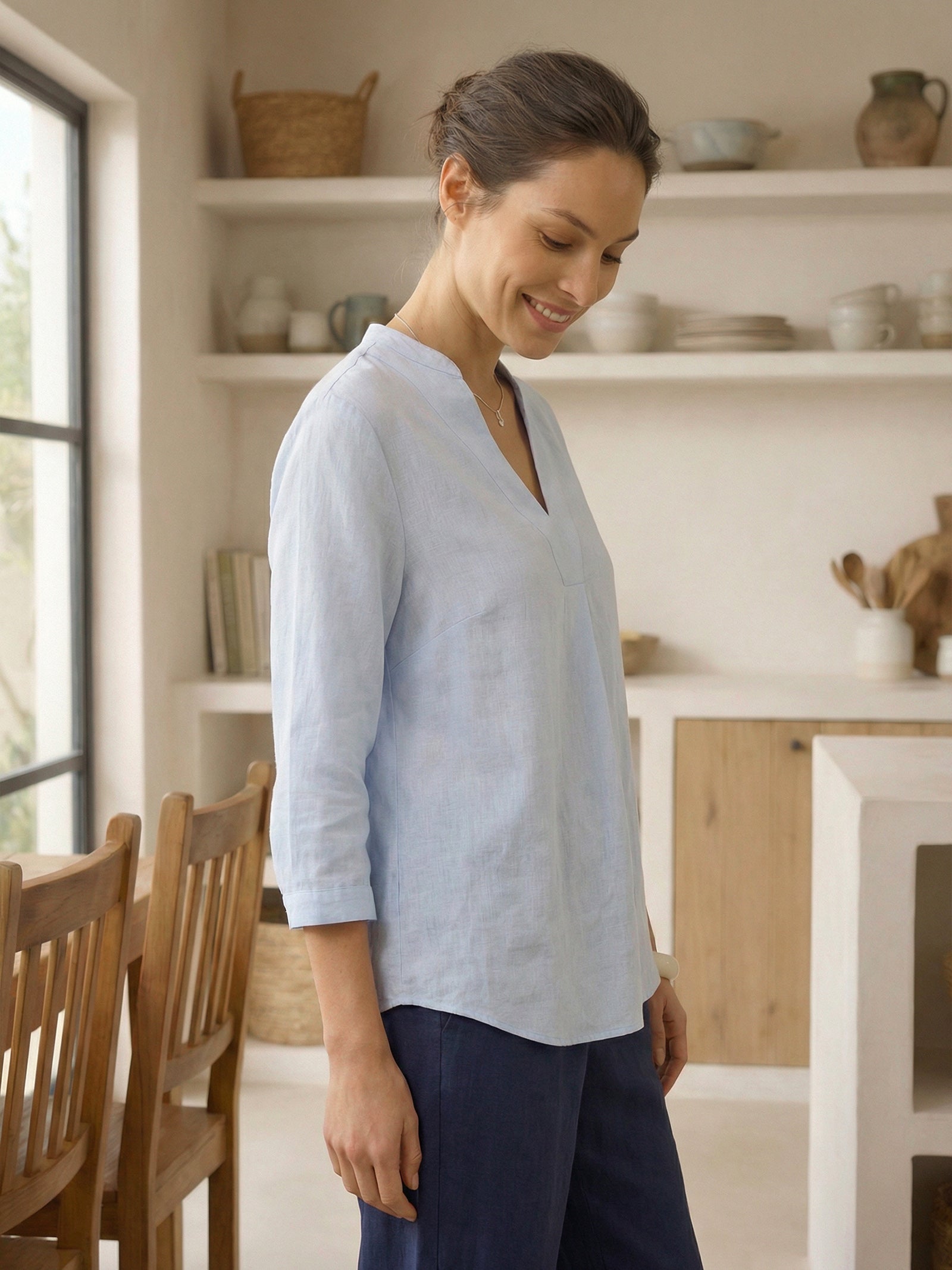 Linen Dress Shirt JOANNA