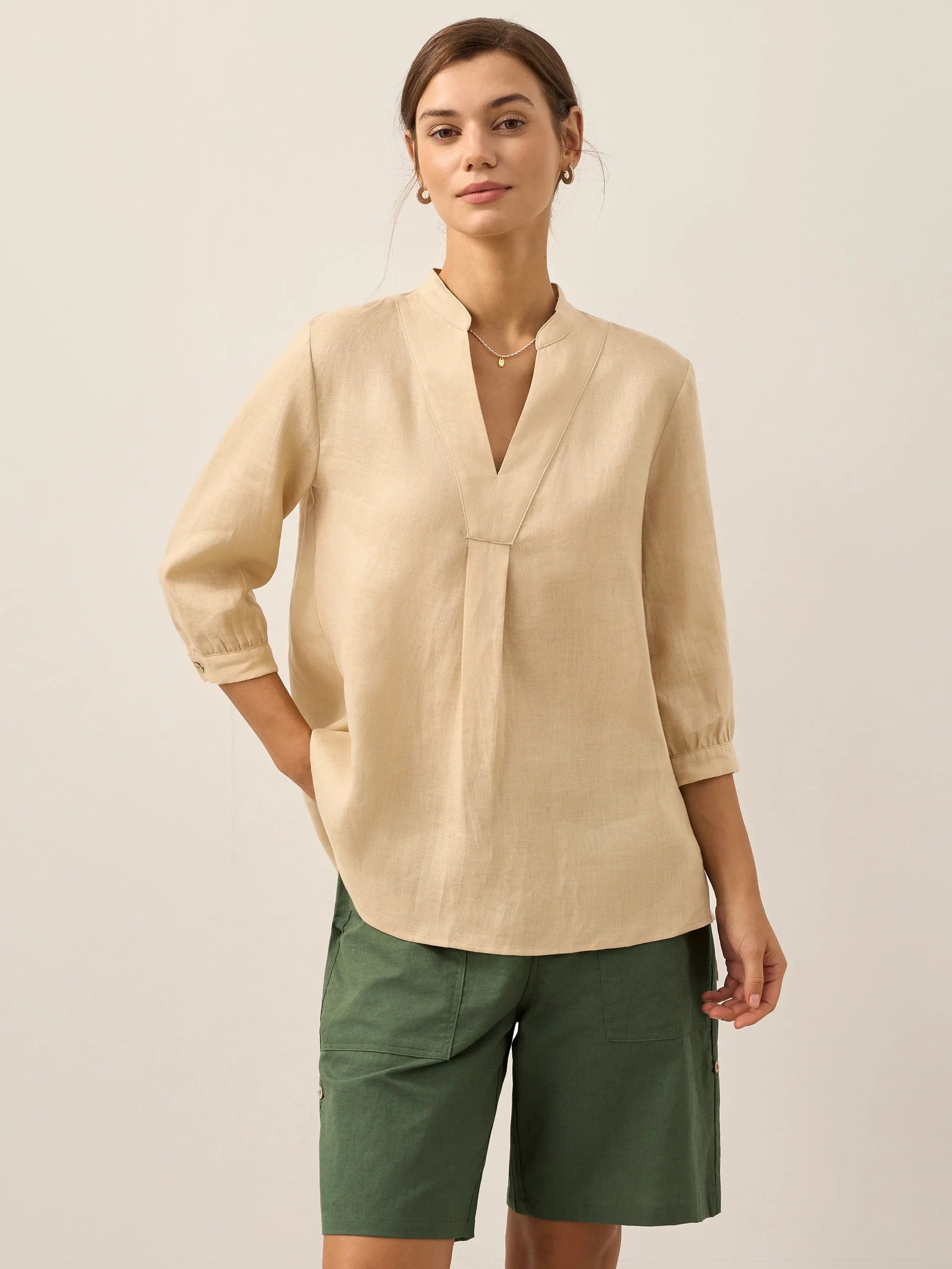 Linen Dress Shirt JOANNA