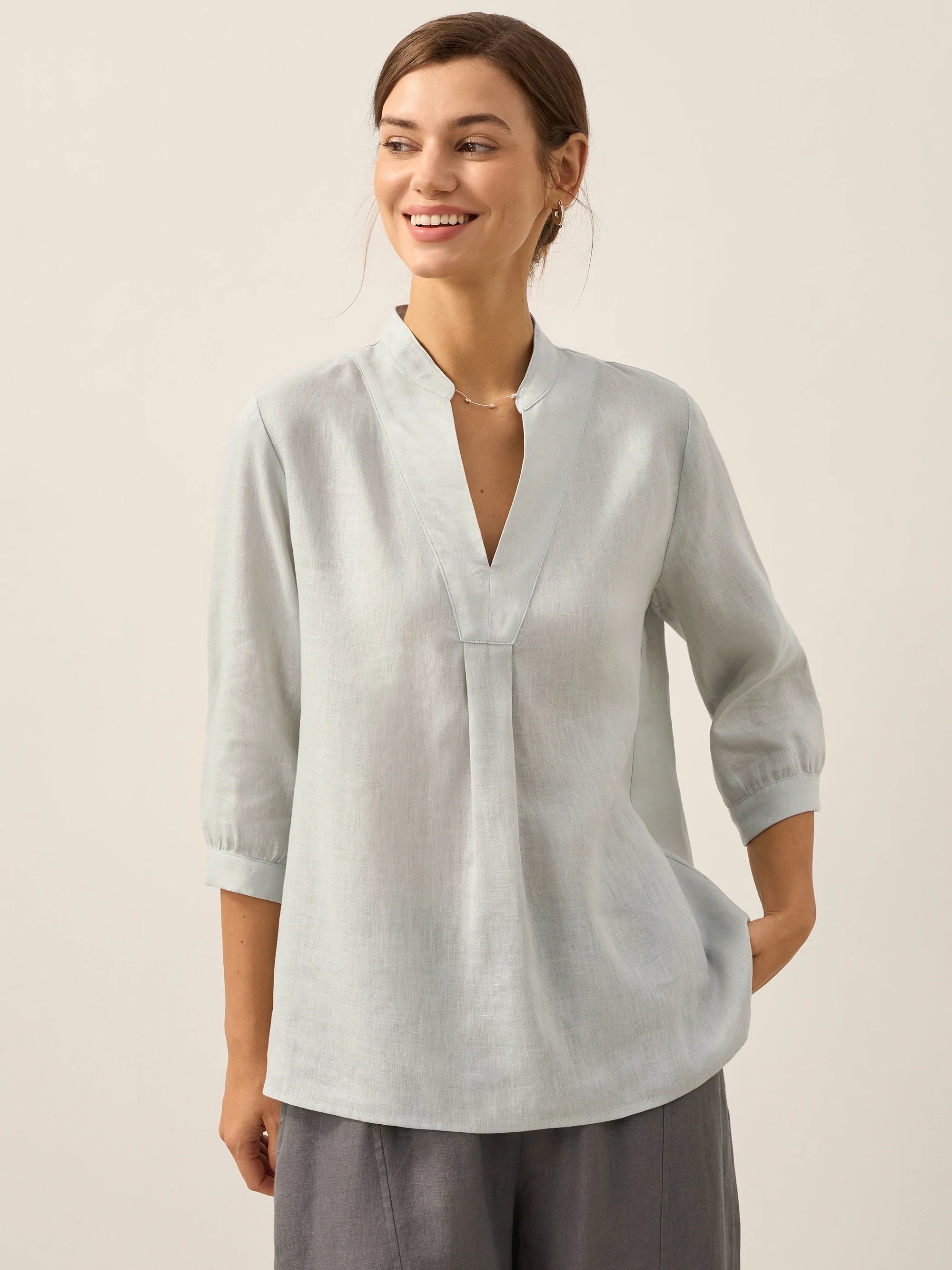 Linen Dress Shirt JOANNA
